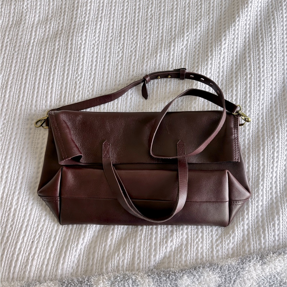 Madewell Foldover Tote - Wine